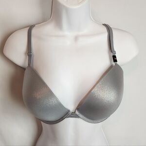 Victoria's Secret Shimmering Silver Bra